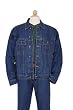 Wrangler Rugged Wear Men's Unlined Denim Jacket, Antique Navy