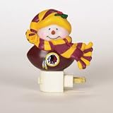 Washington Redskins 5 Snowman Night Light - NFL Football