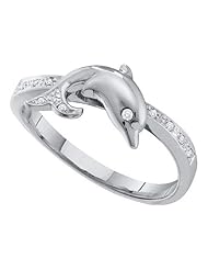 0.05CTW DIAMOND DOLPHIN RING