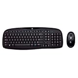 Logitech Cordless Desktop EX 100 Mouse & Keyboard Combo - 920-000879 (Black)