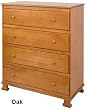 Parker 4-Drawer in Oak By Da Vinci Baby Furniture