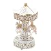 Laxury 3-horse Carousel Music Box, Pink&yellow&white Shade, Mp768b_s-1