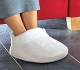 Kuschelfu�w�rmer aus Leder f�r beide F��e in einem