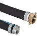 Goodyear EP Plicord Versiflo 150 Black Rubber Suction/Discharge Hose Assembly, Aluminum Male x Brass Female Swivel Couplings, 150 PSI Max Pressure