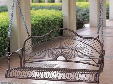 Sun Ray Iron Porch Swing