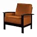 Milano Rust & Black Chair