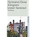 Klingsors letzter Sommer: Erz�hlung (suhrkamp taschenbuch)