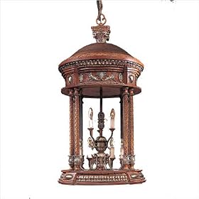 Minka Lavery Treville 1379-196C Large Lantern (43H x 23W) 9 Light 360w Pendant in Tuscan... by Minka