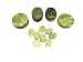 Gotfaster 16Pcs Large Hot Massage Stones Set Natural Green Jade Heated Warmer Stone for Spa Massage 886834