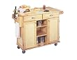 Home Styles 5099-95 Napa Center Kitchen Cart, Natural