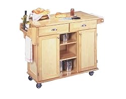 Home Styles 5099-95 Napa Center Kitchen Cart, Natural