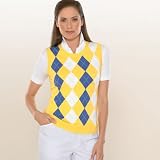 Glo Golf Argyle Vest