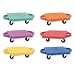 Champion Sports Multi-Colored Standard Scooter Board With Handles - Set of 6