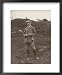 Gentleman in His Plus-Fours Ready to Play a Game of Golf Framed Art Poster Print, 18x22