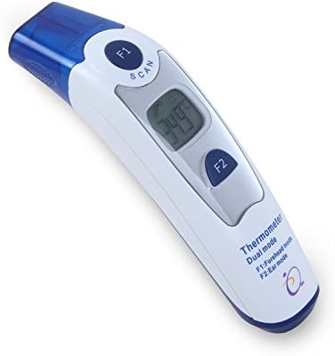 Forehead, Ear,infrared, Digital Dual Mode Thermometer for Baby to Adult. Tremmpower Basal, Medical Stores 20 Readings. Elevate Your Temperature Taking Experience Now. Free Pedometer.