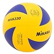 Mikasa MVA330 Spiral Club Volleyball (Blue/Yellow)