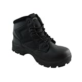 Mens Leather Waterproof Black Combat Tactical Security Boots Size UK 7.5