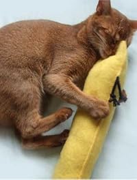 送料無料 ねこキック! 大 イエロー
