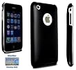 Black Polycarbonate Slim Fit Case for iPhone 3G / 3GS + DBROTH Microfiber Cleaning Cloth