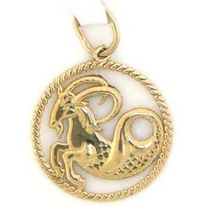 pendant capricorn 14ct