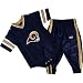St. Louis Rams NFL Baby / Infant 2 Piece Dazzle Onesie Jersey and Pants Set