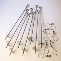 ShelterLogic 6-Pk. of Auger Anchors with Clamps