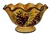Tuscany Kitchen Decor Grape Pedestal fruit Bow, Salad Bowl