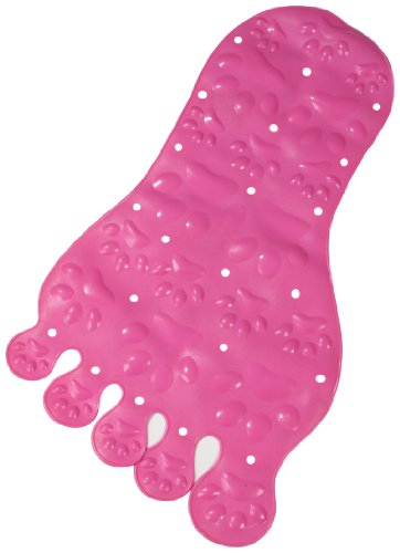 Axentia 282841 Badewannenmatte Fu&szlig; 78 x 43 cm, gr&uuml;n / blau / pink