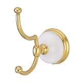 Victorian Robe Hook - Polished Brass