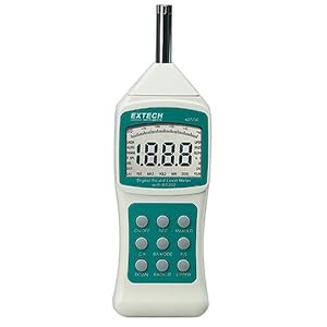Extech 407750 30 Decibel to 130 Decibel Sound Level Meter with RS232 Computer Interface and... by Extech