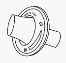 Universal Control Knob with Extra Long 1 Inch Shaft