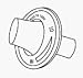Universal Control Knob with Extra Long 1 Inch Shaft