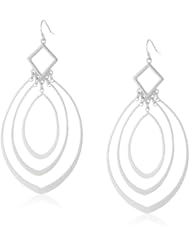 Jessica Simpson Silver Teardrop Multi-Hoop Earrings