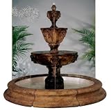Three-tier Leonesco in Toscana Pool Fountain
