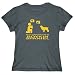T-Shirt Womens Dark Silver NO ONE UNDERSTANDS ME LIKE MY Boykin Spaniel Dogs