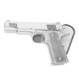 38 Special Pistol Pewter Belt Buckle