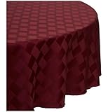 Reflections 70-Inch Round Tablecloth, Merlot