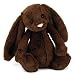 Plush Bashful Medium Chocolate Bunny 12"