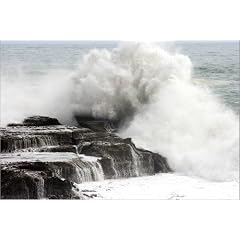 Poster 90 x 60 cm - "Wild surf hitting rock ledge at The Gap." von Oliver Strewe / Lonely Planet Images - auch in anderen Gr��en und als Leinwandbild erh�ltlich