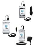 Deluxe Kit for the AT&T QuickFire GTX75G includes a USB cable with Car and Wall Charger - Gomadic Brand w/ TipExchange Technology