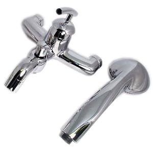 Delta Single Function Showerhead & Verona On-Wall Tub Mixer *Trim Only