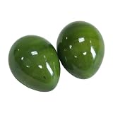 Egg Shakers, Wooden Pair Green