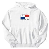 SWEATSHIRT WHITE ELEGANT FLAG " BOCAS DEL TORO " PANAMA X-Small