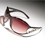 Exaggerated Oval Wrap w/ Vented Metal Inlay by Dereon (215 Dark Demi / ONE SIZE)