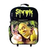 Donkey & Shrek best pals Rolling Backpack School Luggage Bag