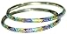 Bangle Bracelet Silver Pair with Enamelled Painting Gift for Her 28 gms 2.5 inches (esbn003)
