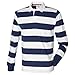 Front Row Men's Striped Sports Rugby Polo Shirt