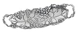 Arthur Court Grape 20-Inch Centerpiece Tray