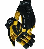 Gold Pig Leather PVC Fingertip Multi-Activity Sports and Work Grip Neoprene/Mesh Gloves (X-Large)