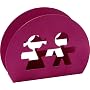 A di Alessi "Girotondo" Paper Napkin Holder In Steel Red (Akk51 R)